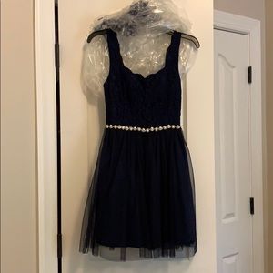 navy homecoming dress